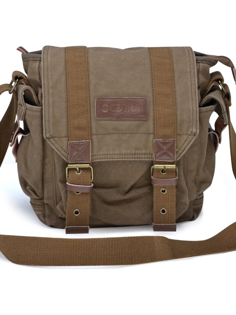 Canvas Messenger Bag - Small Vintage Shoulder Purse Crossbody Satchel